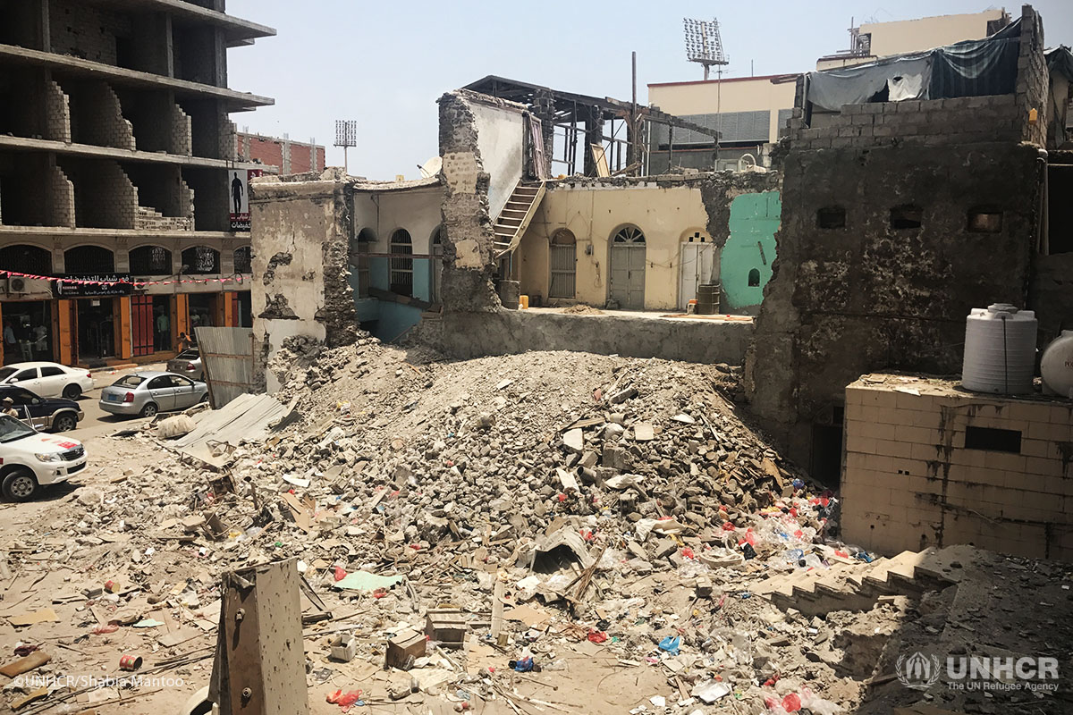 The conflict has left millions suffering, and has devastated the port city of Aden.