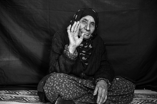 Salma, who is aged at least 90, wears an old ring that she was given by her dying mother when she was just 10 years old.