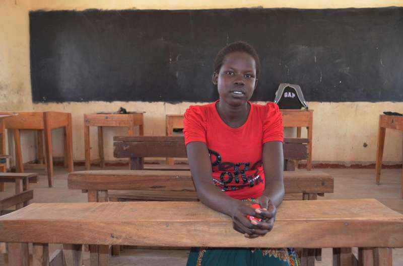 Naomi Chol scored the highest mark in her district in the annual Kenyan exams, a tribute to her hard work and the quality of education at the school. © UNHCR/C.Wachiaya