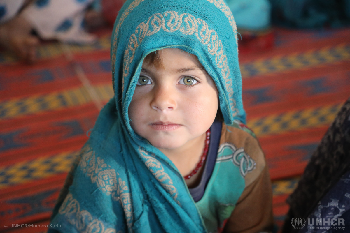 Shukria, four year old refugee girl from Afghanistan
