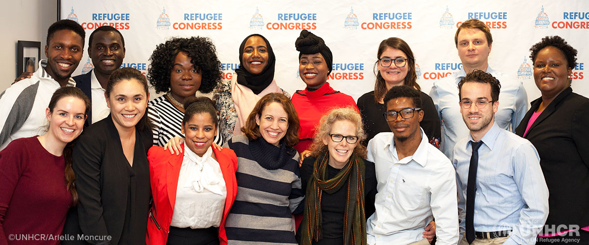 Refugee advocates gather in Washington DC for media training.