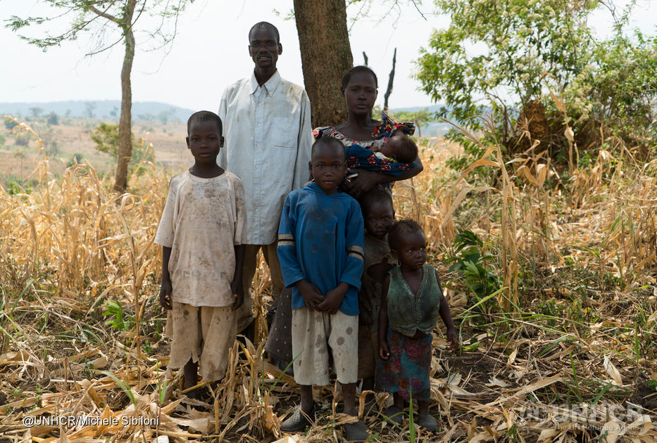 Mambo, Roseline and their four children, Congolese refugees in Uganda
