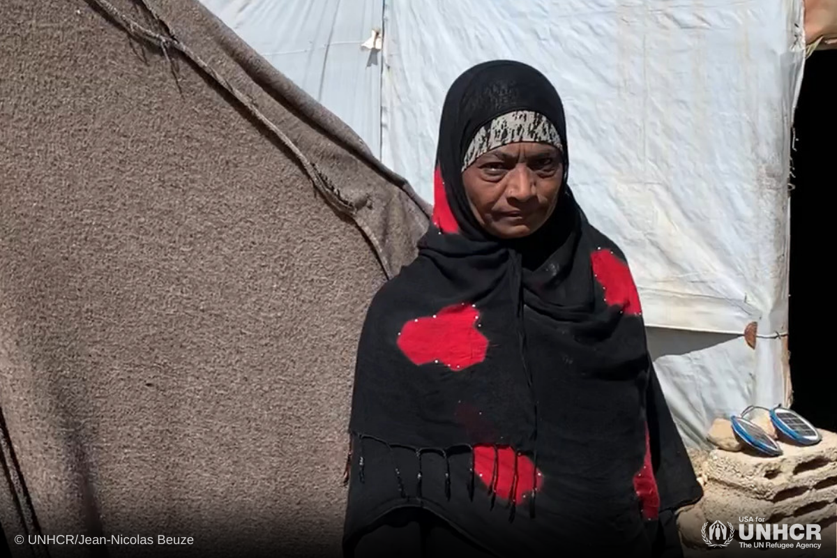 Mariam, a Yemeni internally displaced women in Amran Governate, Yemen