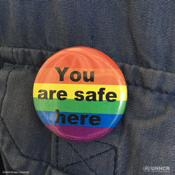 Rainbow safety badge