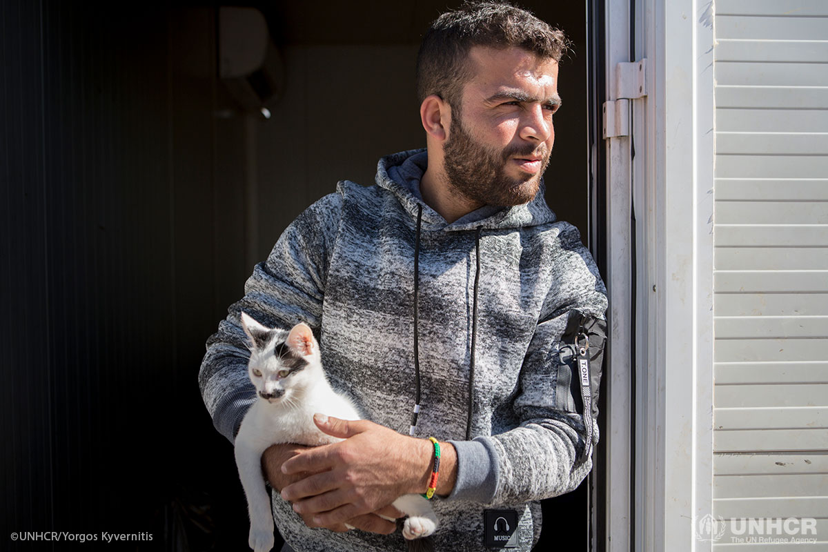 Bassar and his cat