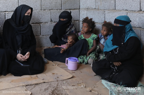 UNHCR Special Envoy visits displaced Yemeni women and men in Lahj
