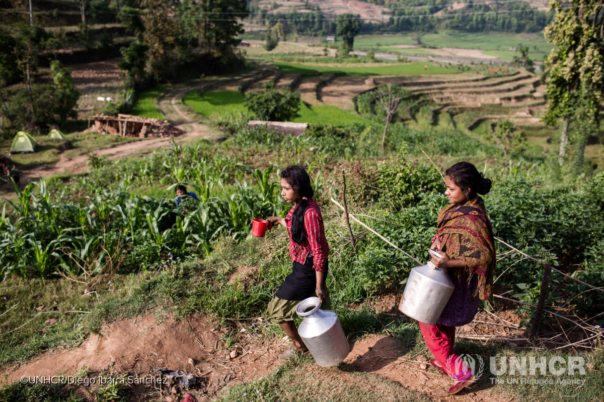 Displaced Dalit girls in Nepal