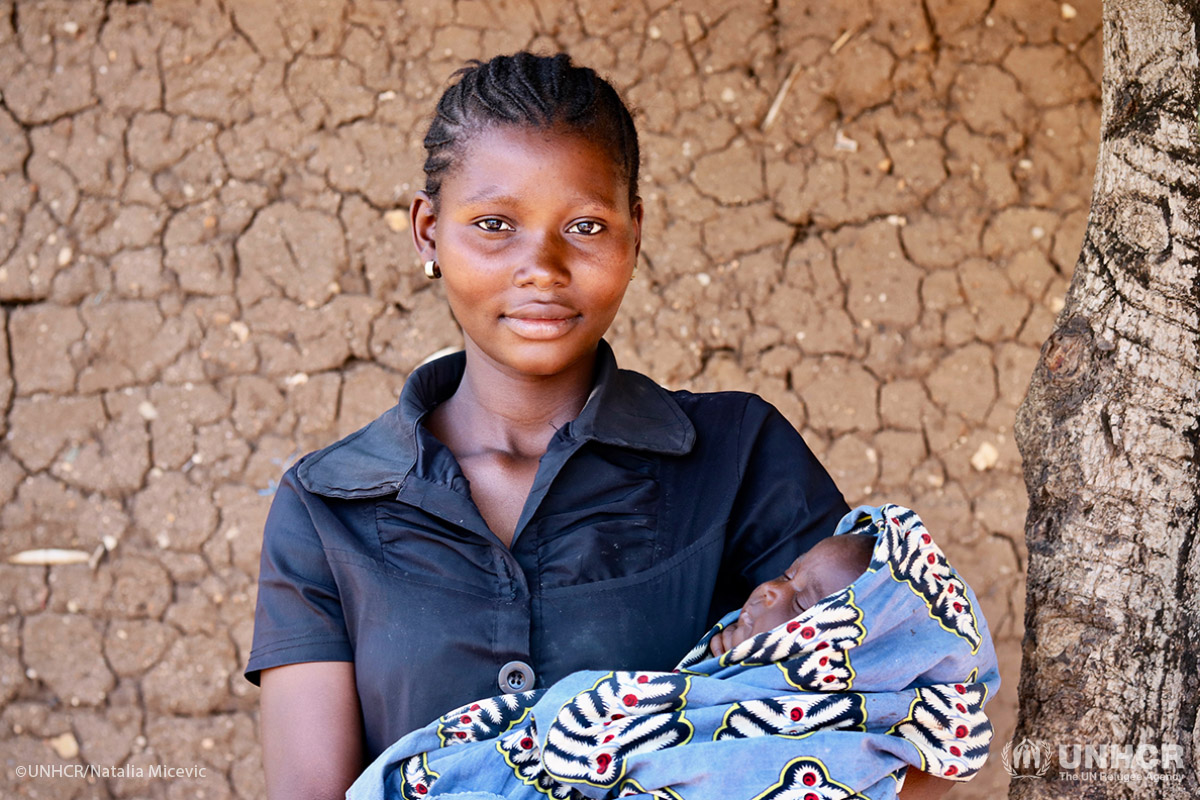 Rith, 22, fled Largu at the end of January with her 3 children. Her husband was killed in the war.