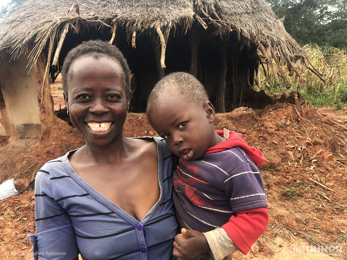 Esther Sithole and her child are alive -- but Cyclone Idai in March destroyed their home.
