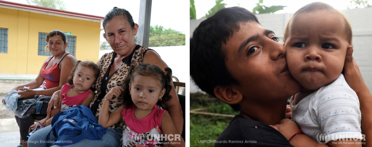 Refugee from Central America, women and children