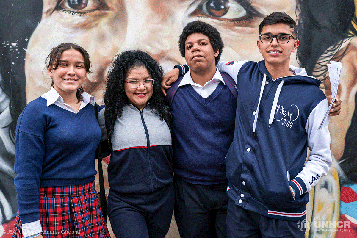 Students in Bogota.