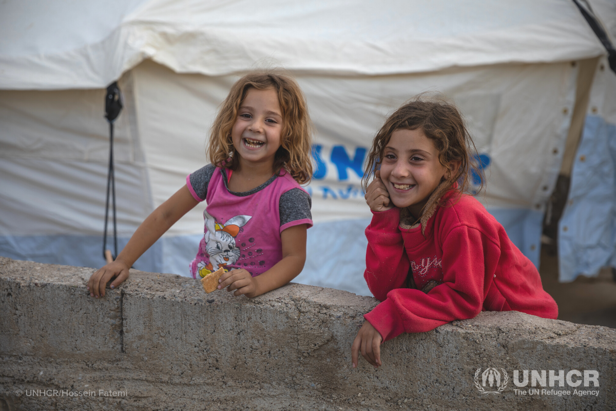 two little girls in Iraq