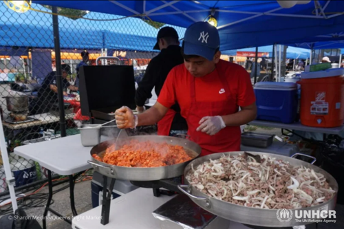 Food from 90 countries, as well as entertainment, is available at the Queens Night Market. 