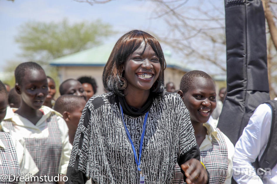 Mary Maker makes a return visit to Kakuma refugee camp