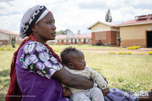 Sarah Mukamana, 40, came to Uganda on November 8 from the Congolese border town of Bunagana with her husband and seven children.