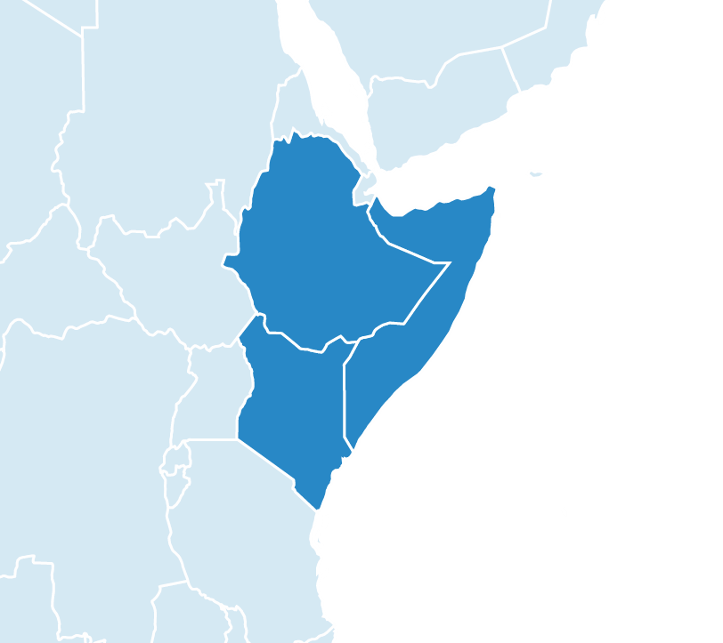 Map of Horn of Africa